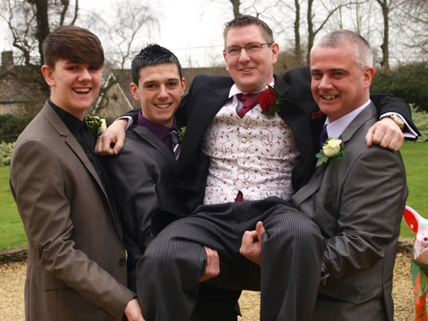 Groom and Friends